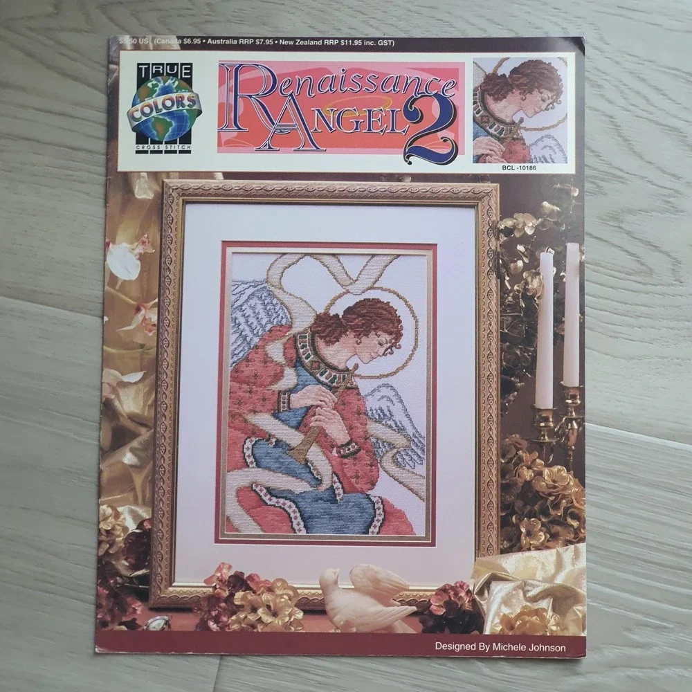 True‎ Colors Renaissance Angel 2 Cross Stitch Pattern Michele Johnson BCL-10186